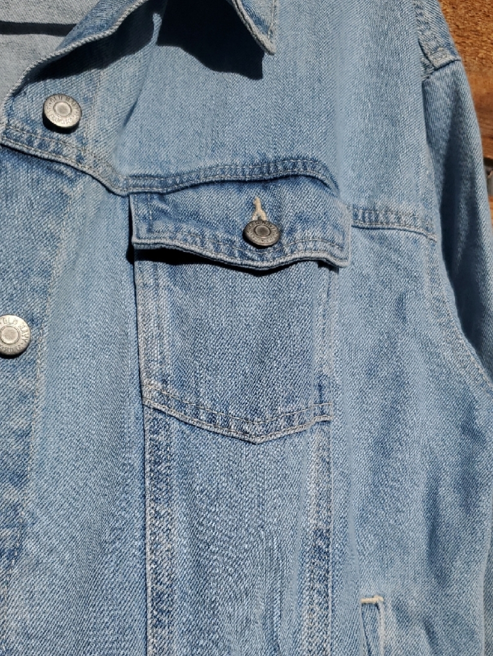 Old Navy Light Wash Blue Denim Jacket XXL - Picture 3 of 8